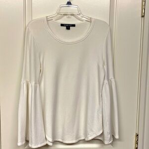 Fifteen twenty scoop neck bell sleeve elevated sweatshirt